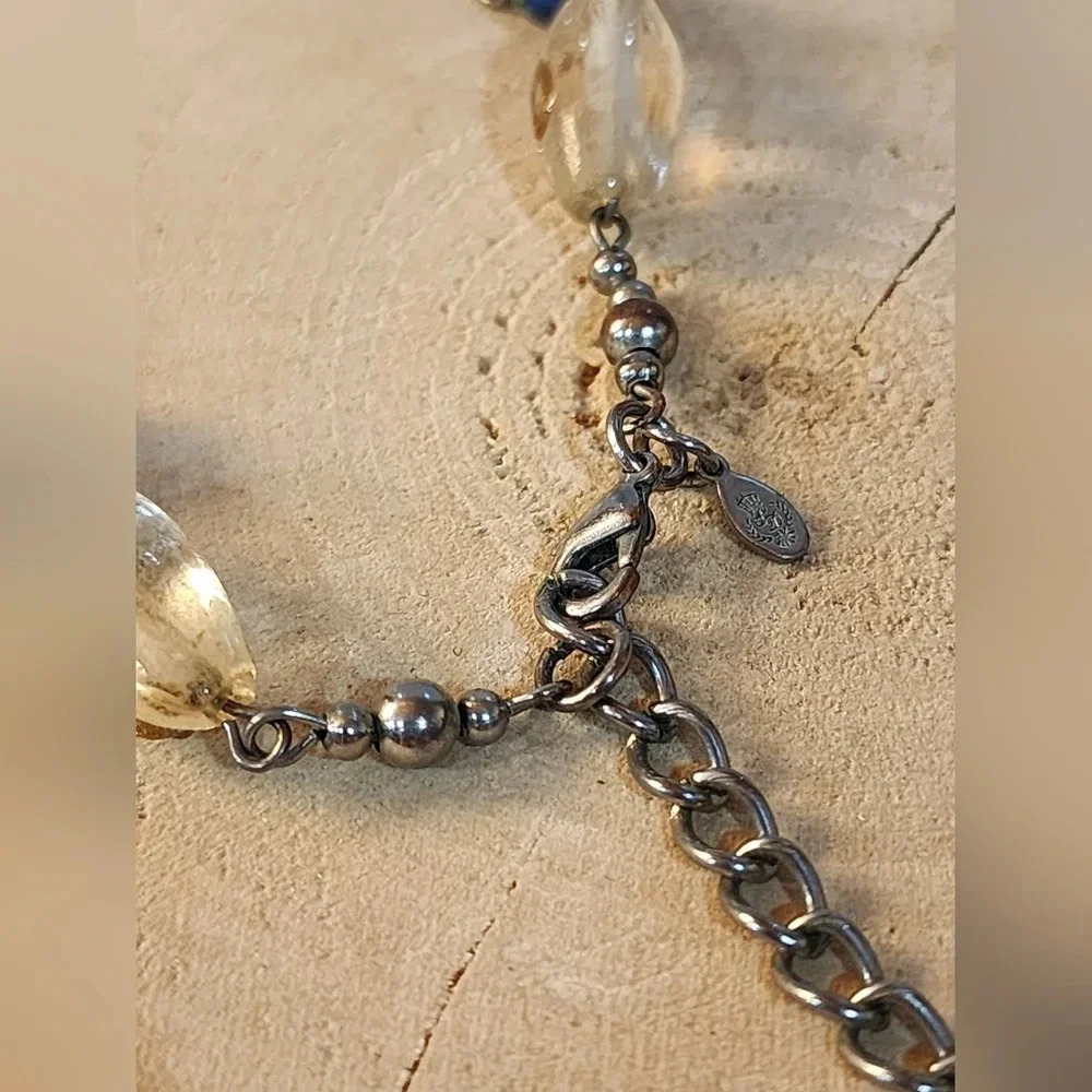 Premier Designs Venetian Multi-Colored Glass Bead 18" Necklace - Picture 4 of 6